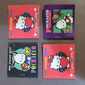 Hello Kitty Pochacco mini stickers booklets 1995 and 1996 Sanrio Germany